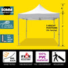Image of 10' x 10' 50mm Speedy Pop-up Party Tent - White