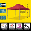 Image of 10' x 20' 50mm Speedy Pop-up Party Tent - Red