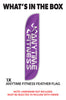 Image of Anytime Fitness Feather Flag Purple