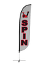 Image of Spin Feather Flag Grey