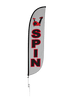Image of Spin Feather Flag Grey