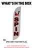 Image of Spin Feather Flag Grey