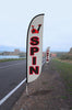 Image of Spin Feather Flag Grey