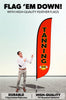 Image of Tanning Feather Flag Orange