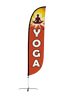 Image of Yoga Feather Flag Red