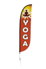 Image of Yoga Feather Flag Red
