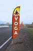 Image of Yoga Feather Flag Red