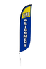 Image of Tire Alignment Feather Flag Blue