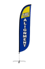 Image of Tire Alignment Feather Flag Blue