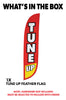 Image of Tune Up Feather Flag Red & Yellow