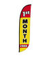 Image of 1st Month Free Feather Flag Yellow