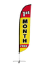 Image of 1st Month Free Feather Flag Yellow