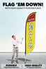 Image of Auto Detailing Feather Flag Yellow