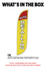 Image of Auto Detailing Feather Flag Yellow