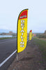 Image of Auto Detailing Feather Flag Yellow