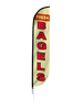 Image of Bagels Feather Flag Yellow