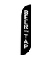 Image of Beer On Tap Feather Flag Black