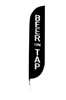 Image of Beer On Tap Feather Flag Black