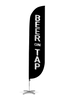 Image of Beer On Tap Feather Flag Black
