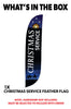 Image of Christmas Service Feather Flag