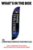 Image of Christmas Service Feather Flag