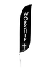 Image of Worship Feather Flag