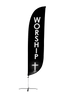 Image of Worship Feather Flag