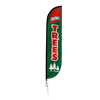Image of Christmas Trees Feather Flag