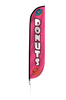 Image of Donuts Feather Flag