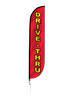 Image of Drive-Thru Feather Flag Red