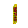 Image of 12ft Fireworks Feather Flag Yellow