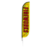 Image of 12ft Fireworks Feather Flag Yellow