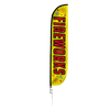 Image of 12ft Fireworks Feather Flag Yellow