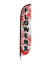 Image of Flowers Feather Flag Pink