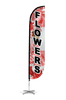 Image of Flowers Feather Flag Pink