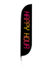 Image of Happy Hour Feather Flag Black