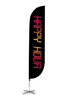 Image of Happy Hour Feather Flag Black