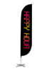 Image of Happy Hour Feather Flag Black