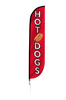 Image of Hot Dogs Feather Flag