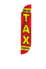 Image of Income Tax Services Feather Flag in Red