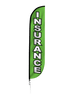 Image of Insurance Feather Flag Green