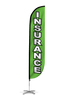 Image of Insurance Feather Flag Green