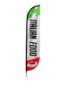 Image of Italian Food Feather Flag