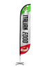 Image of Italian Food Feather Flag