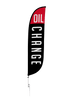 Image of Oil Change Feather Flag - Black 12ft