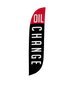 Image of Oil Change Feather Flag - Black 12ft