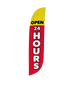 Image of Open 24 Hours Feather Flag