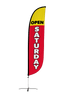 Image of Open Saturday Feather Flag