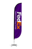 Image of FedEx Authorized Ship Center Feather Flag Purple