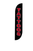 Image of Tattoos Feather Flag Black
